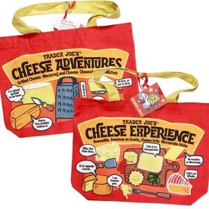 Trader Joe's Red Cheese Adventures Tote Bag